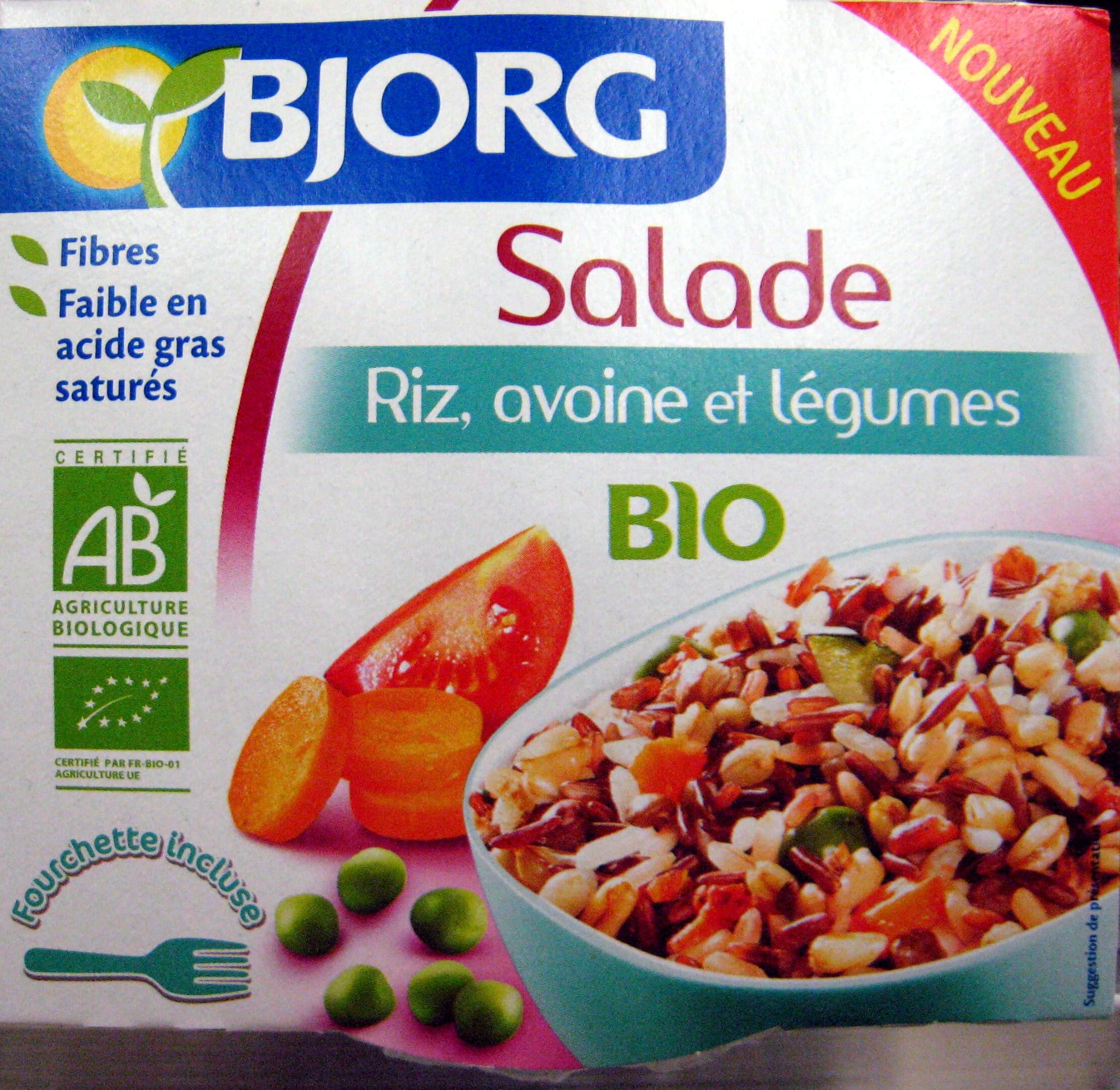 Bjorg Salade Riz, avoine et légumes Bio Bjorg packshot