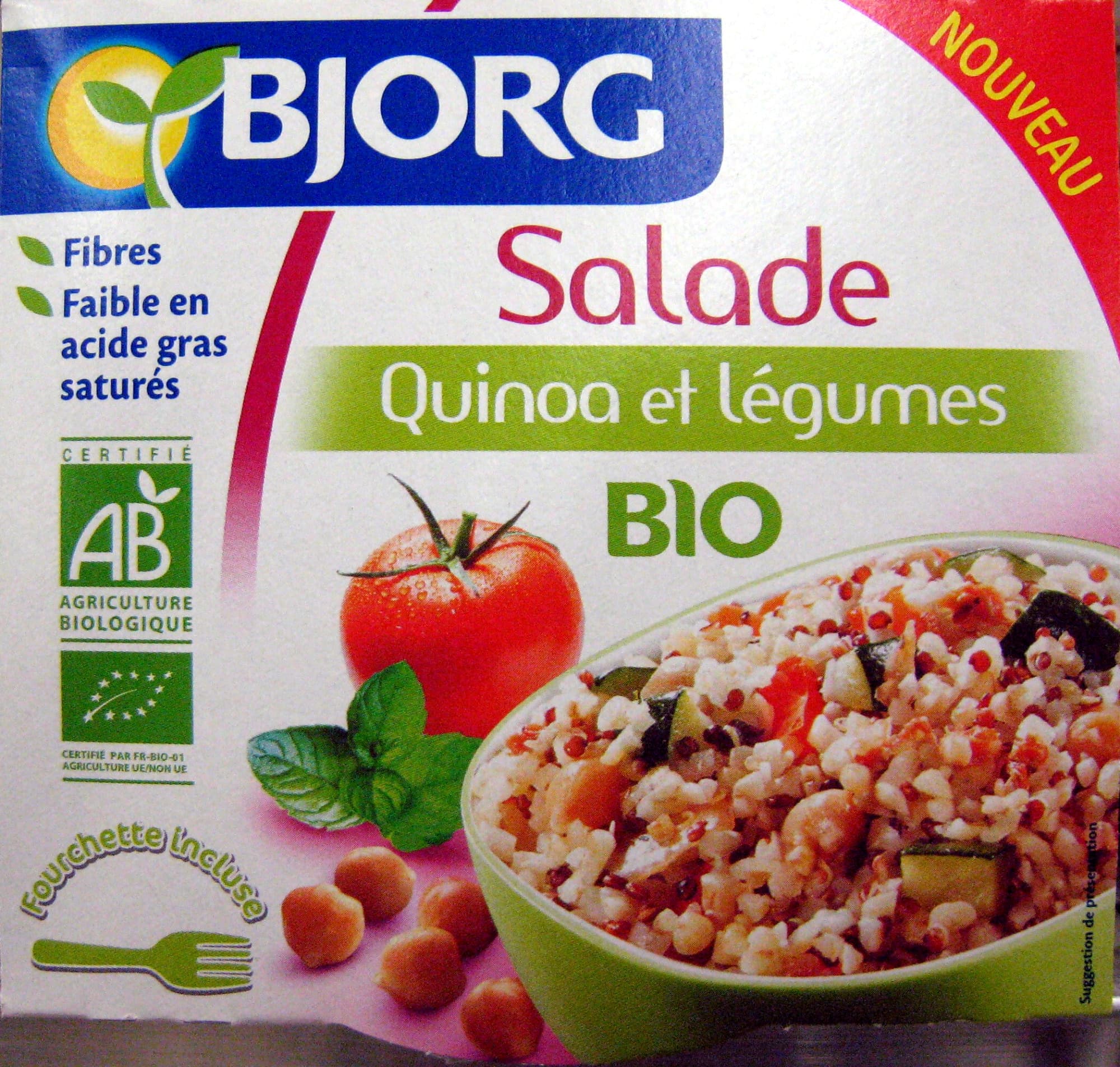 Bjorg Salade Quinoa et légumes Bio Bjorg packshot