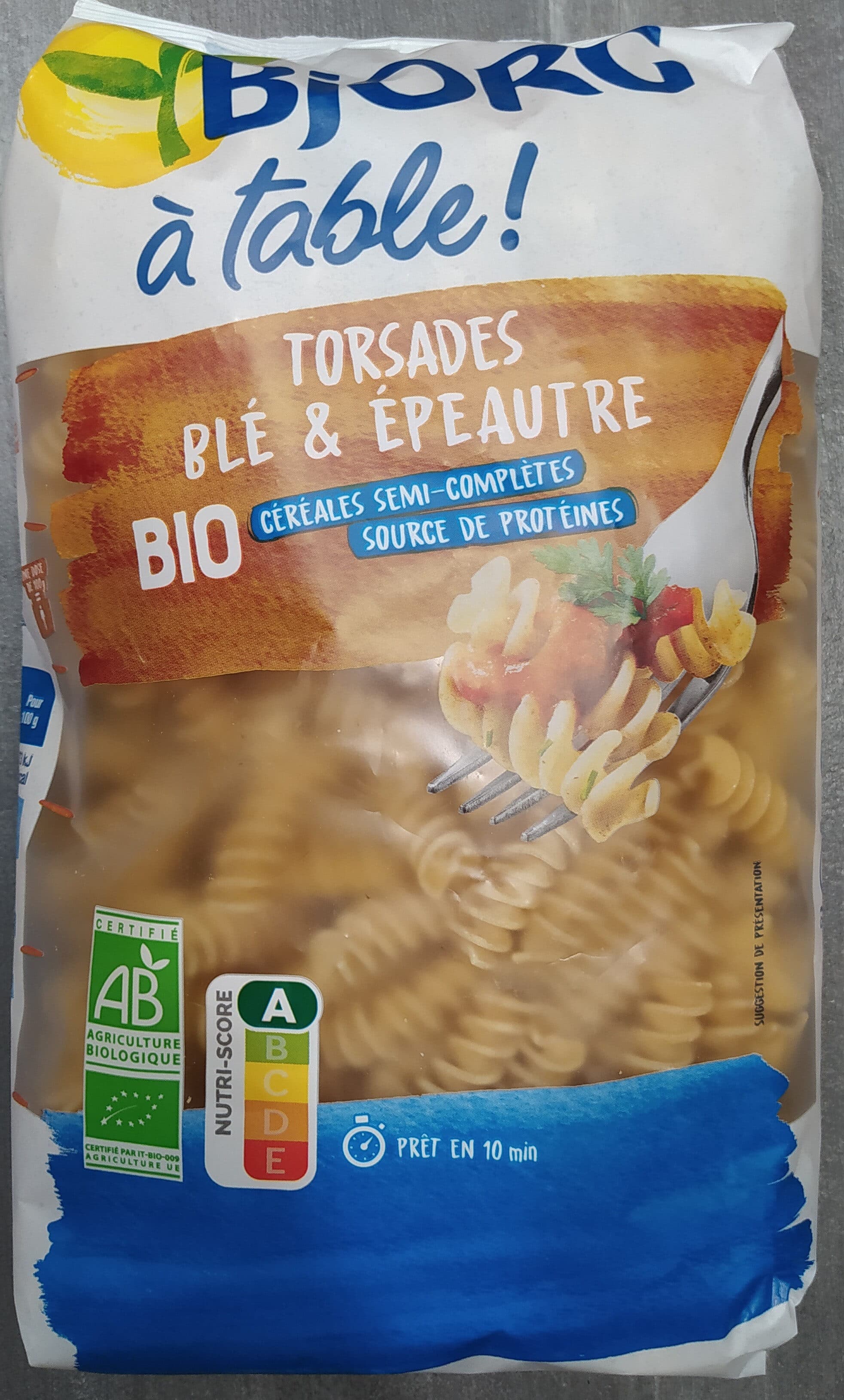 Bjorg Torsades blé & épeautre bio packshot