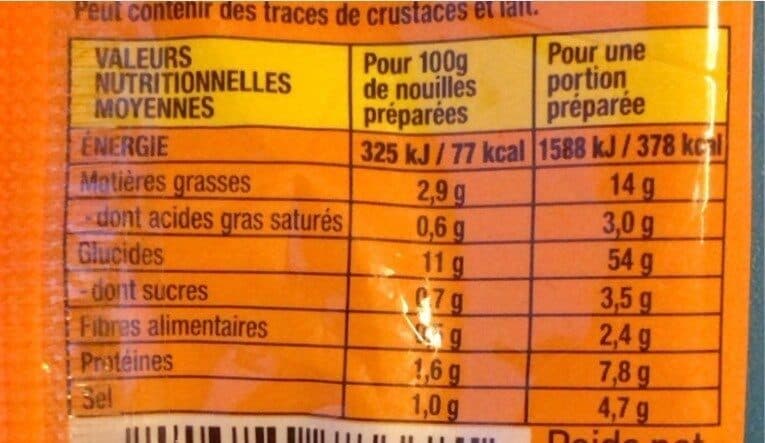 Tien Shan Nouilles de blé instantanées asiatiques saveur curry packshot
