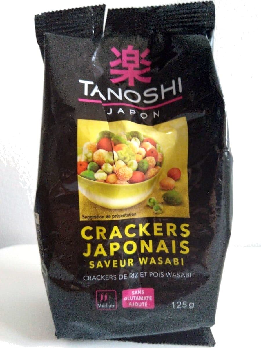 Tanoshi Cracker japonais saveur wasabi packshot