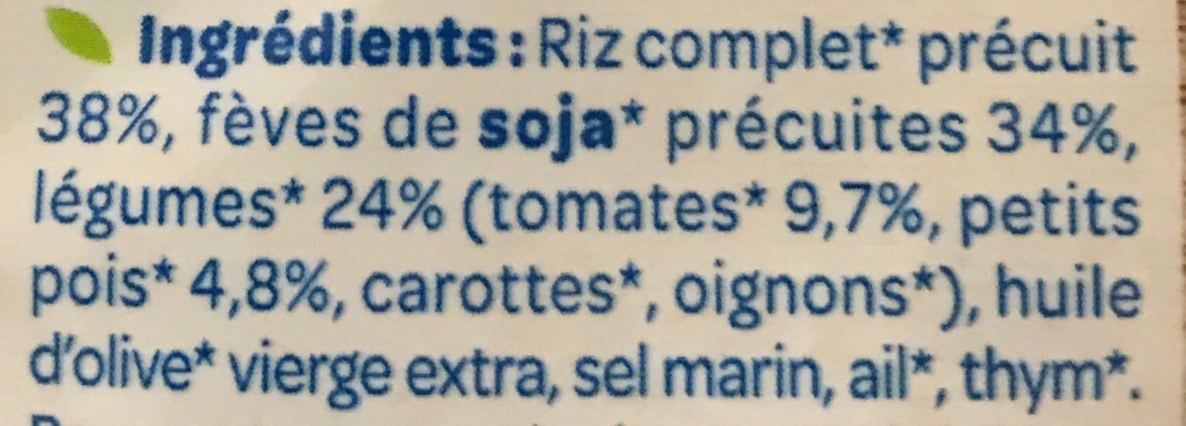 Bjorg Riz soja légumes packshot
