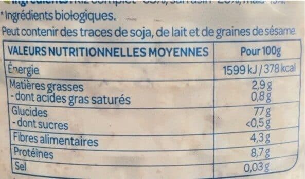 Bjorg Galettes Riz Sarrasin packshot