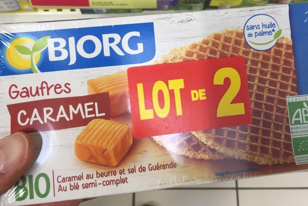 Bjorg Gaufres au caramel packshot
