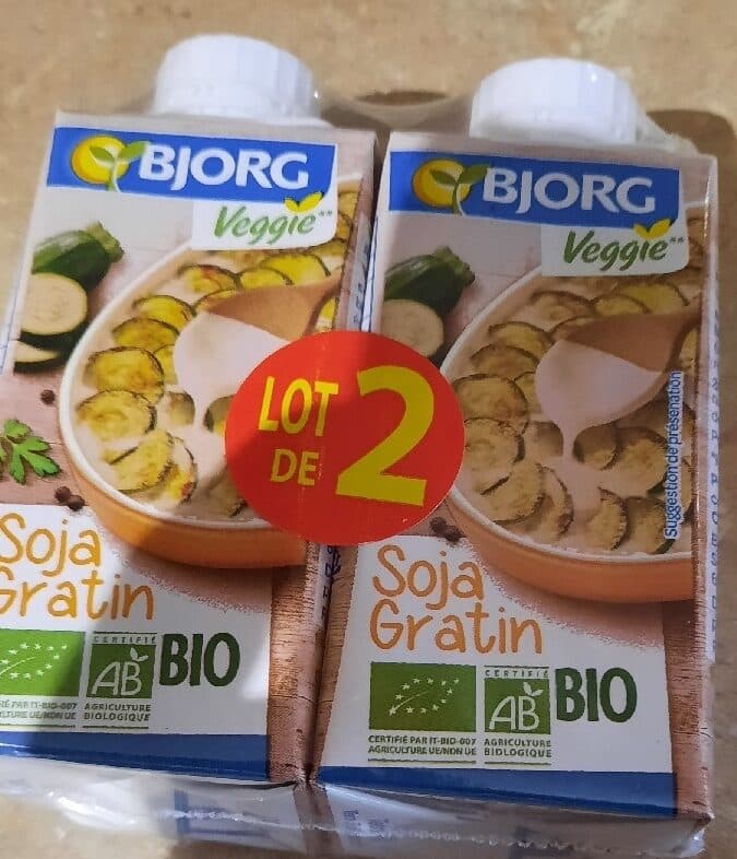 Bjorg Soja gratin packshot