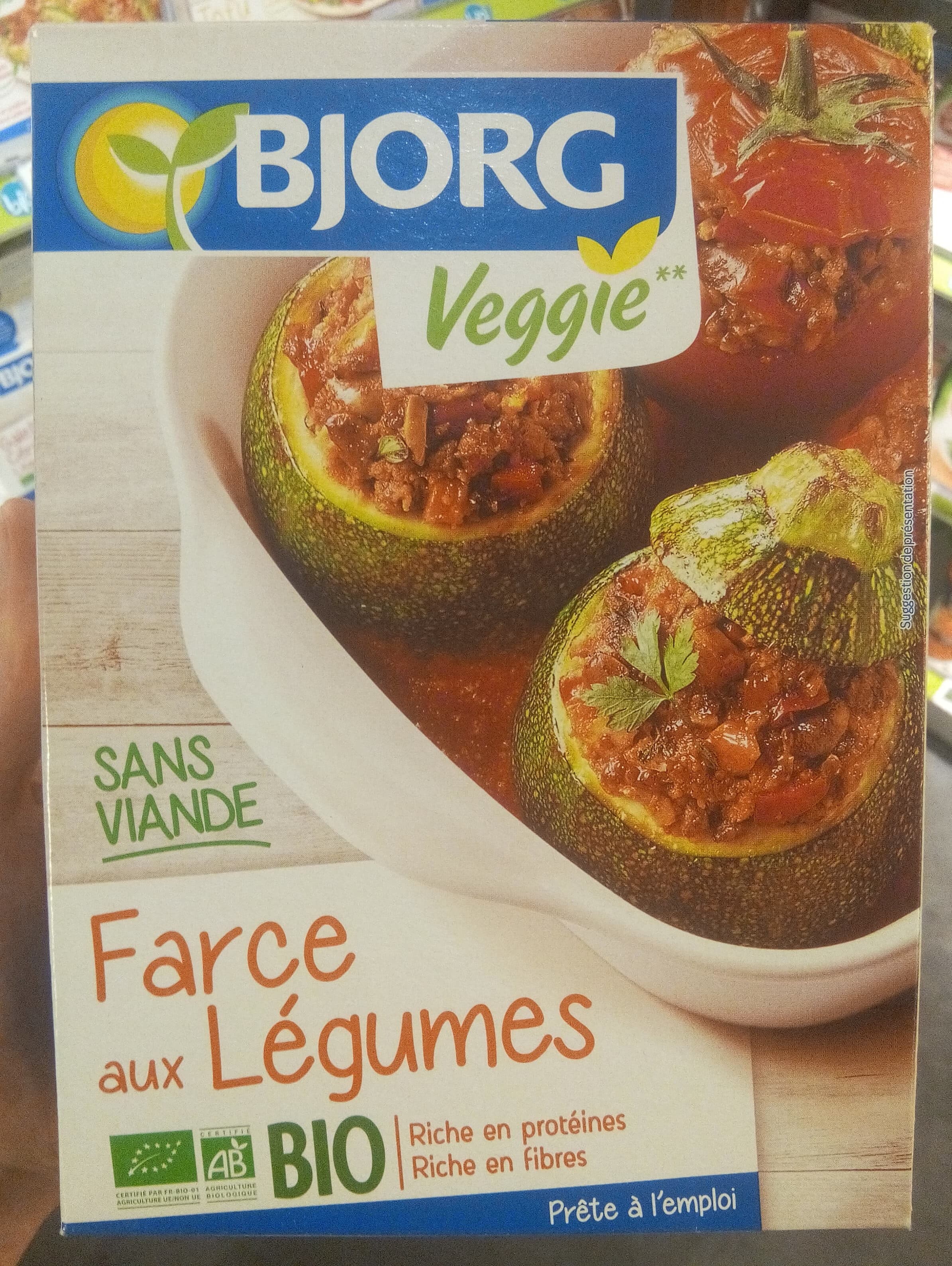 Bjorg Farce aux légumes sans viande packshot