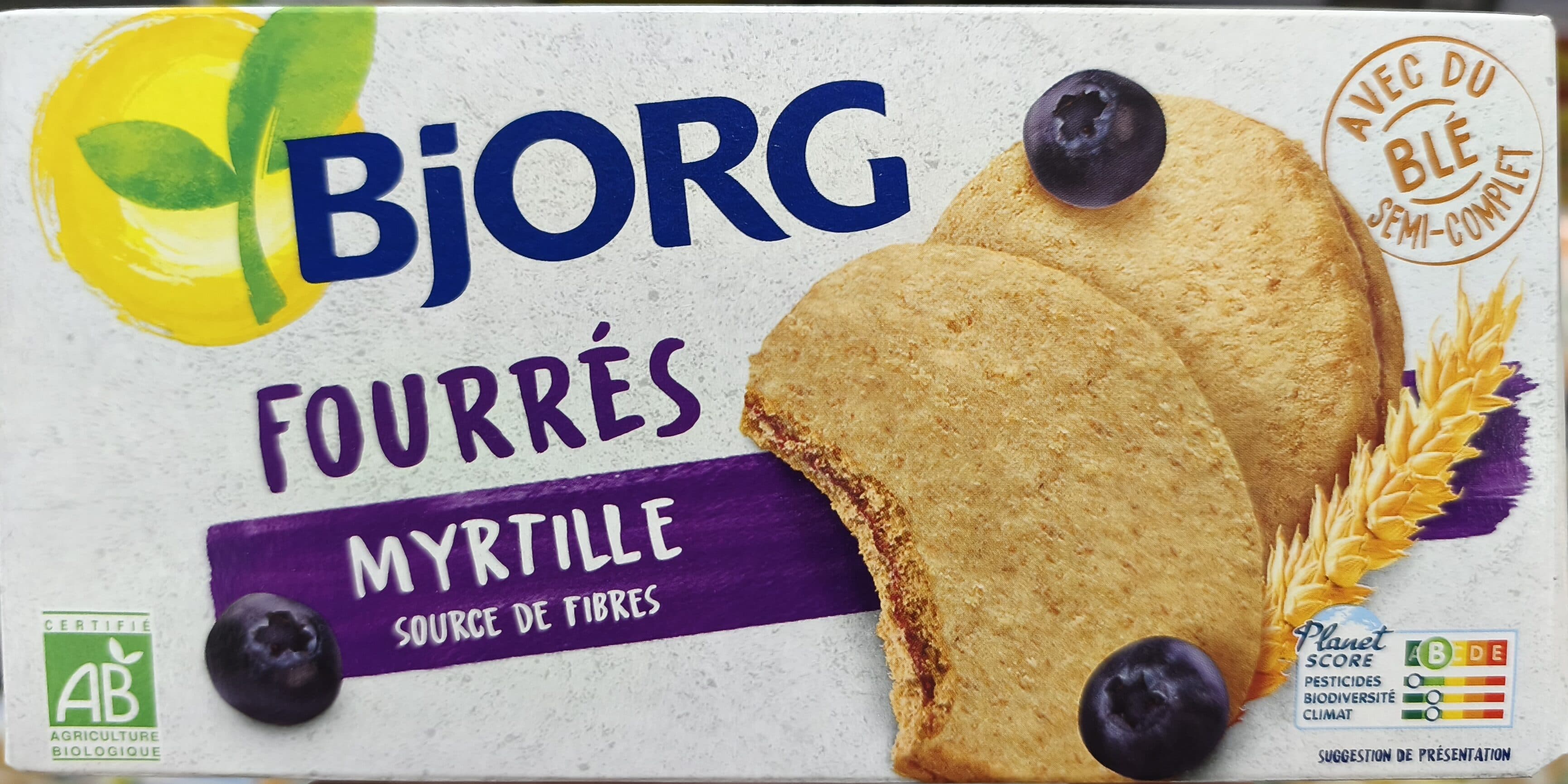Bjorg Fourrés Myrtilles packshot