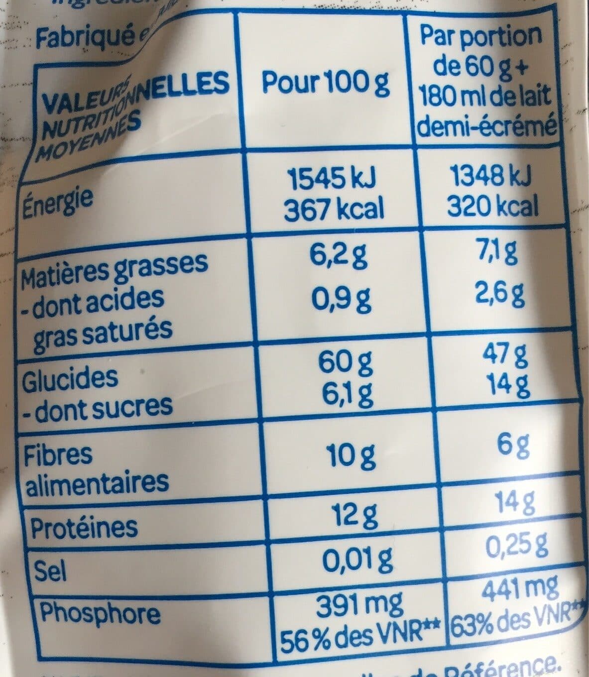 Bjorg Porridge figue framboise packshot