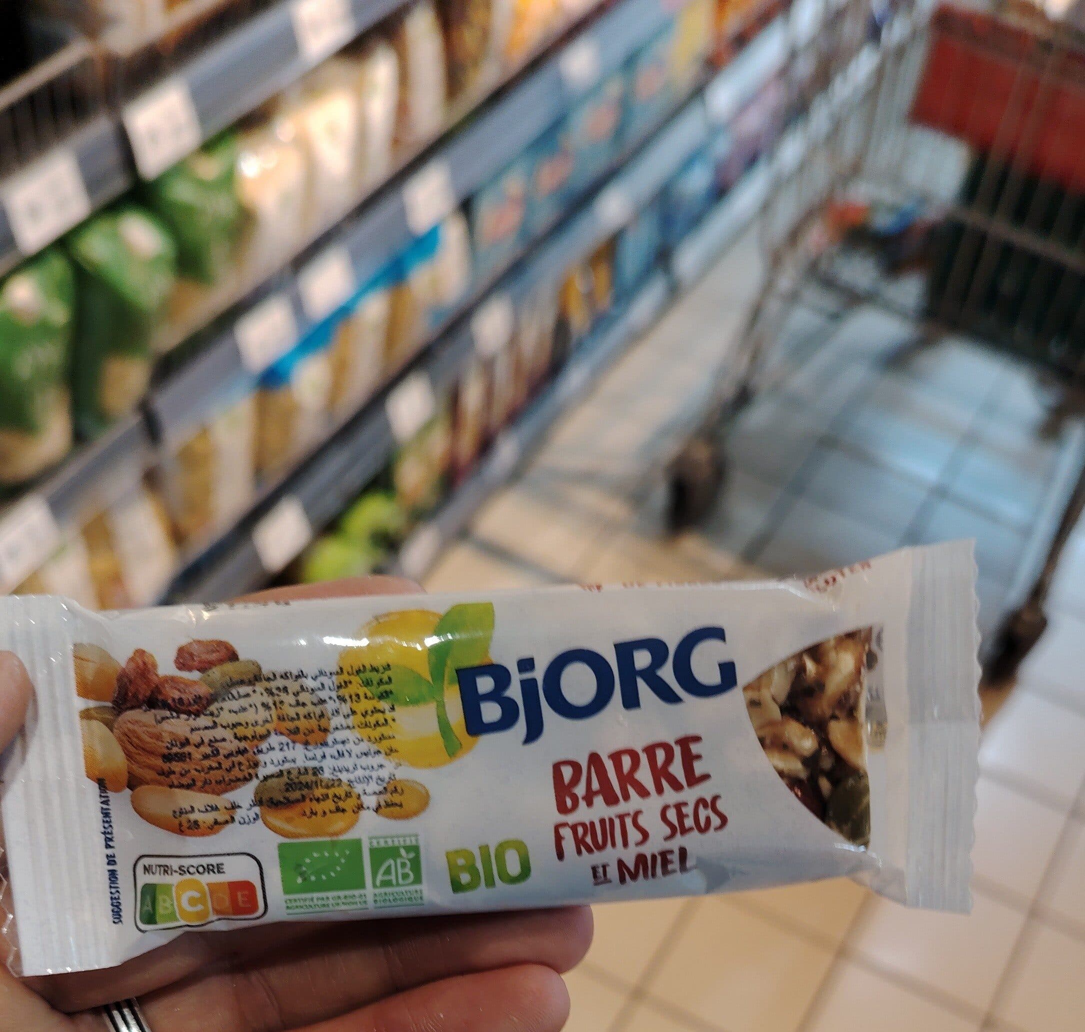 Bjorg Barre fruits secs & miel packshot