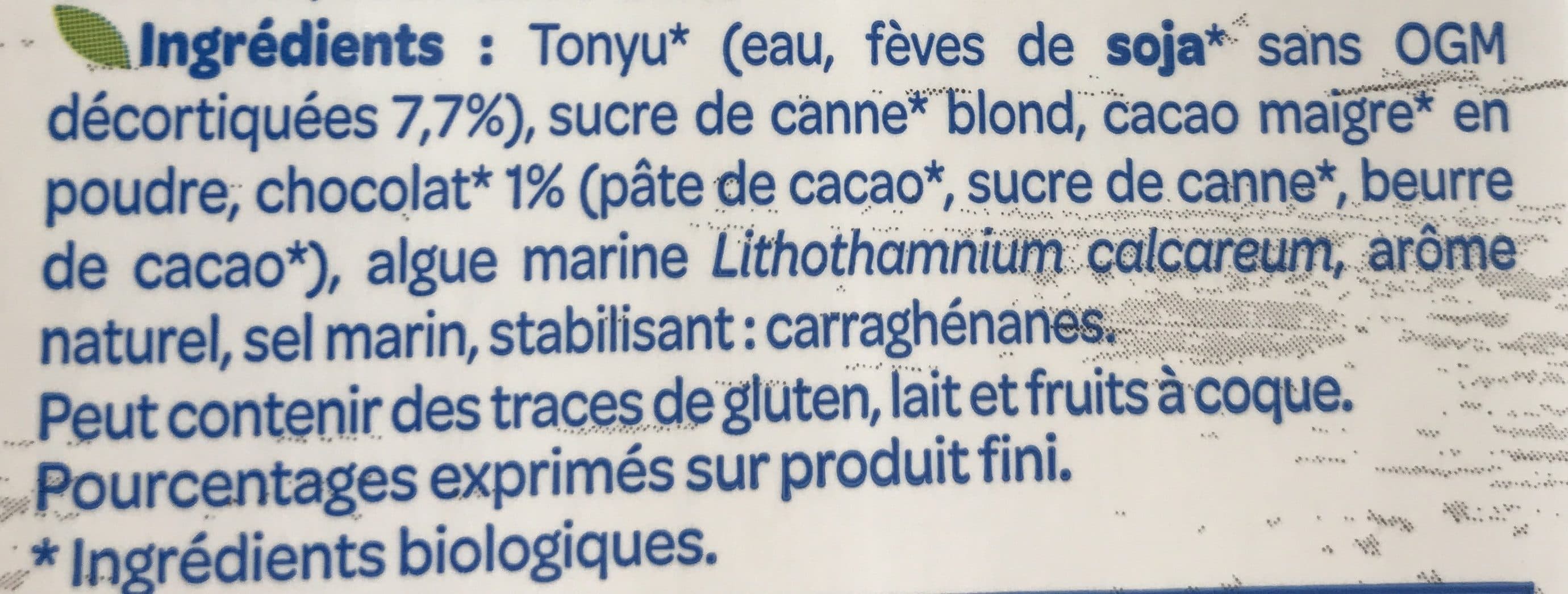 Bjorg Boisson soja chocolat BIO les 2 briques de 1 l packshot