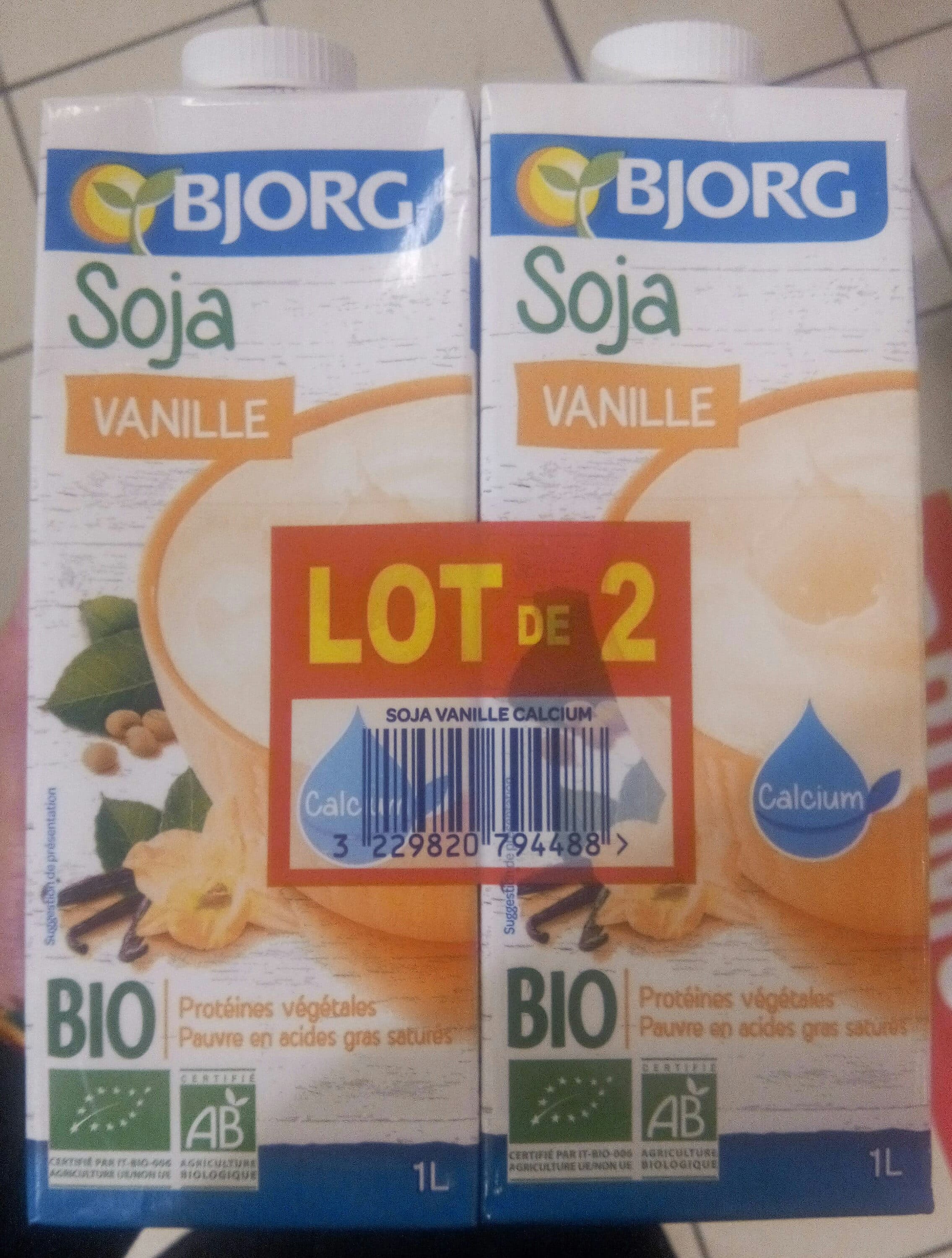 Bjorg Soja vanille calcium packshot