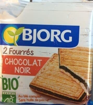 Bjorg Biscuit Bio Fourre Chocolat Noir X2 50G packshot