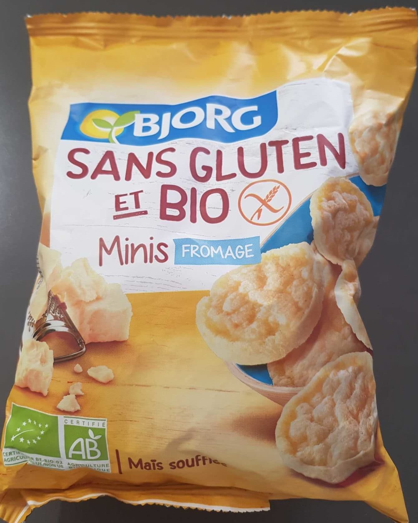 Bjorg Maïs soufflés Sans Gluten et Bio Minis Fromage packshot