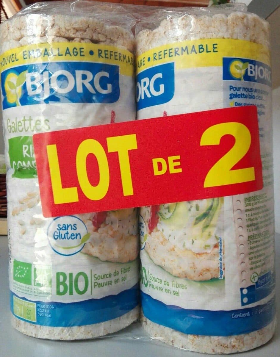 Bjorg Galettes riz complet packshot