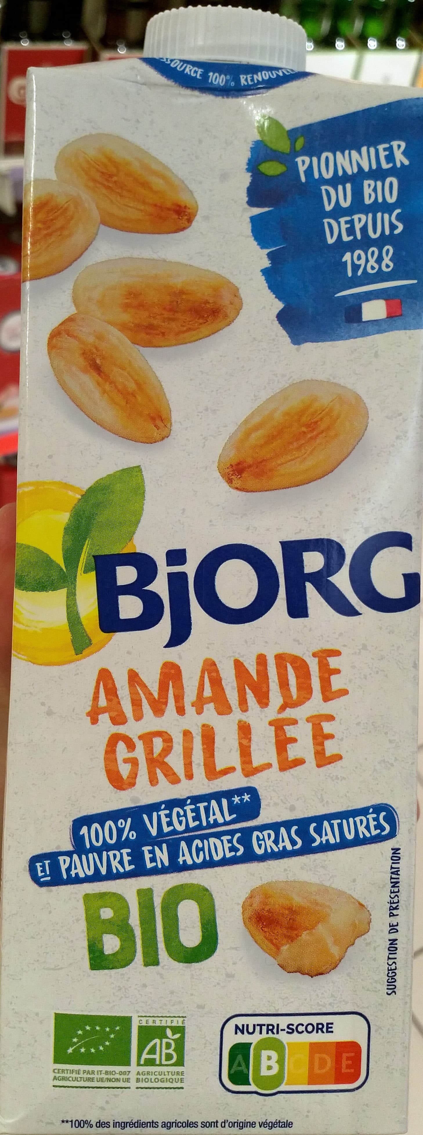 Bjorg Lait d'amandes grillée packshot