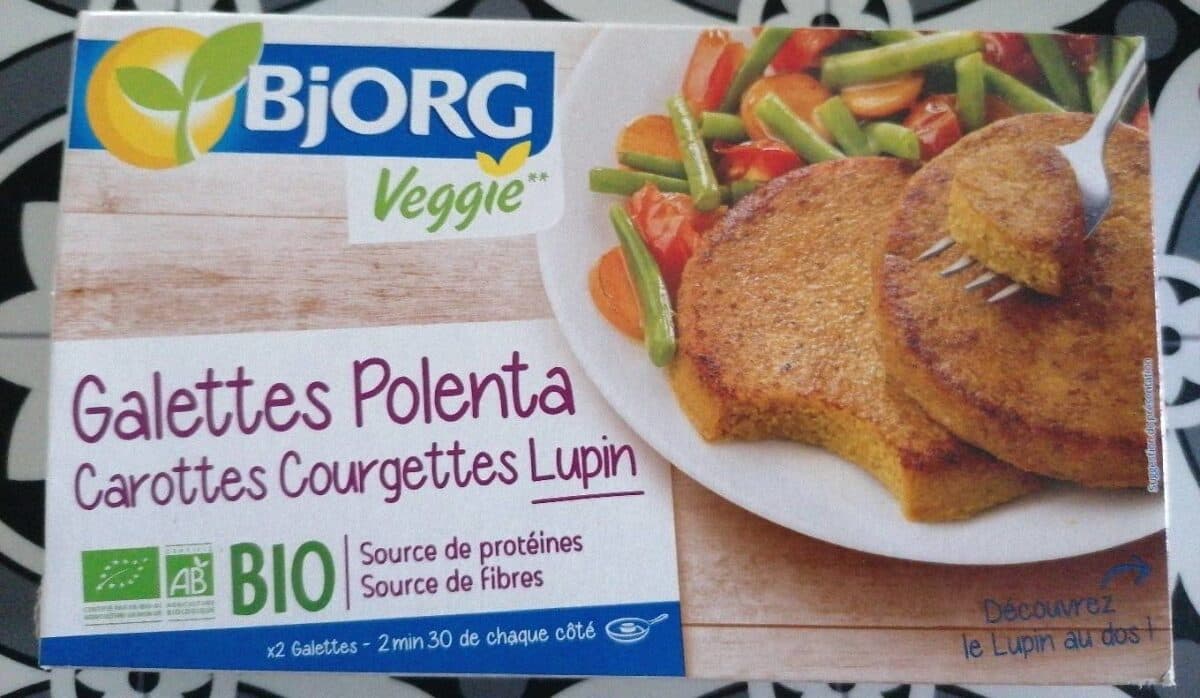 Bjorg Galettes Polenta carottes courgettes lupin packshot