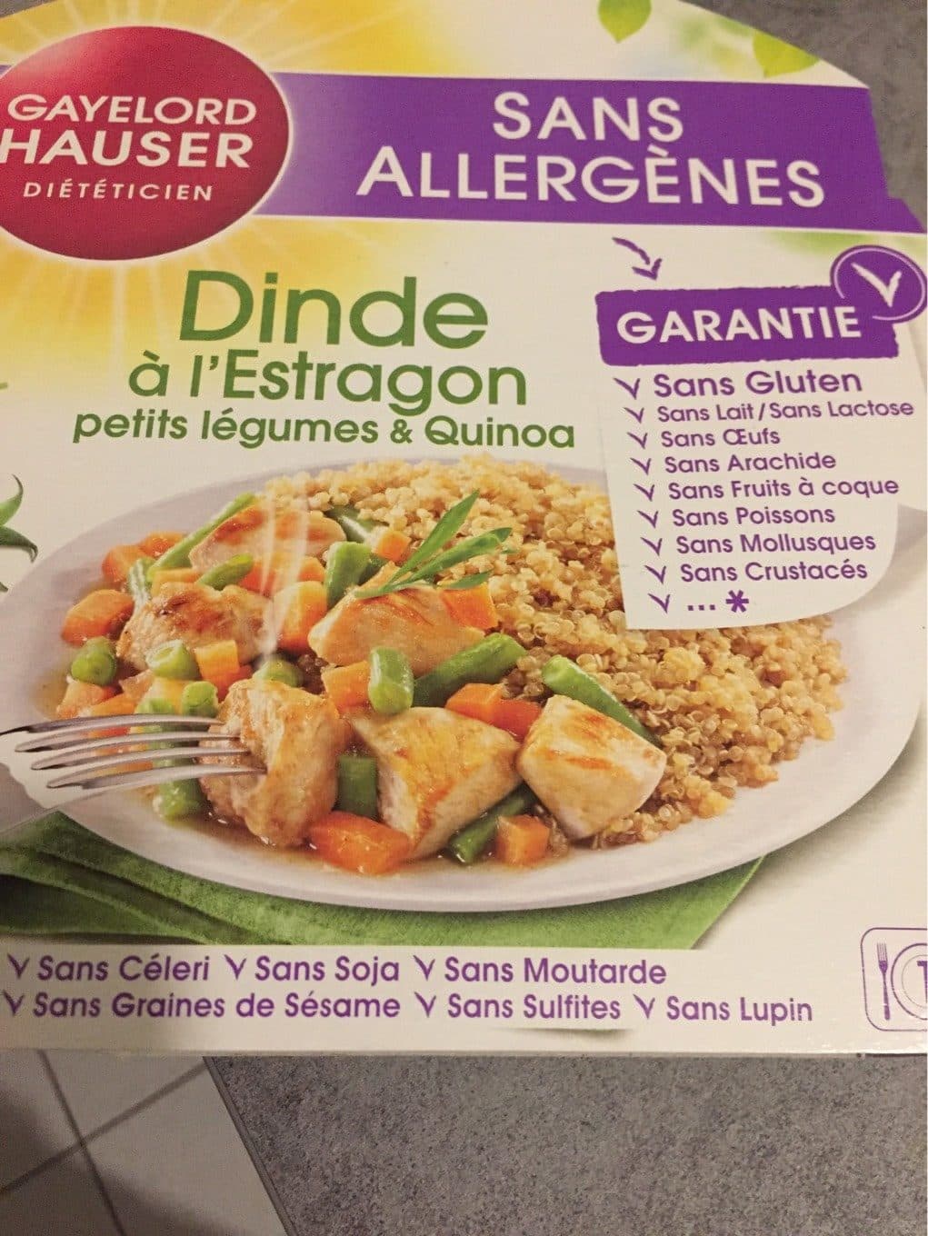 Gayelord Hauser Dinde a l’estragon Petits légumes & quinoa packshot
