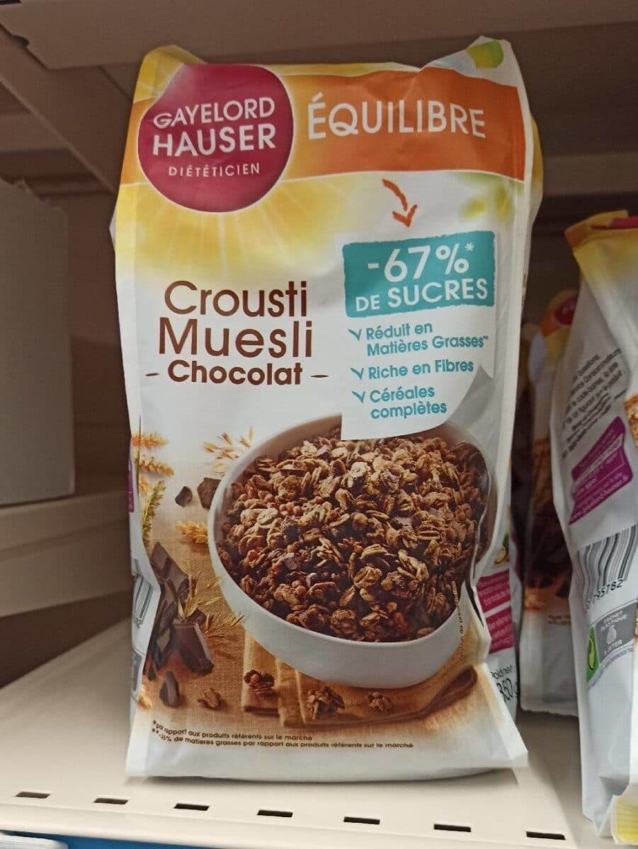 Gayelord Hauser Dieteticien Crousti muesli chocolat packshot