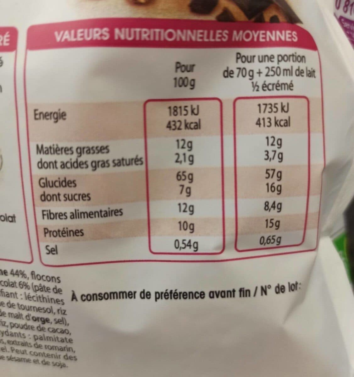 Gayelord Hauser Dieteticien Crousti muesli chocolat packshot