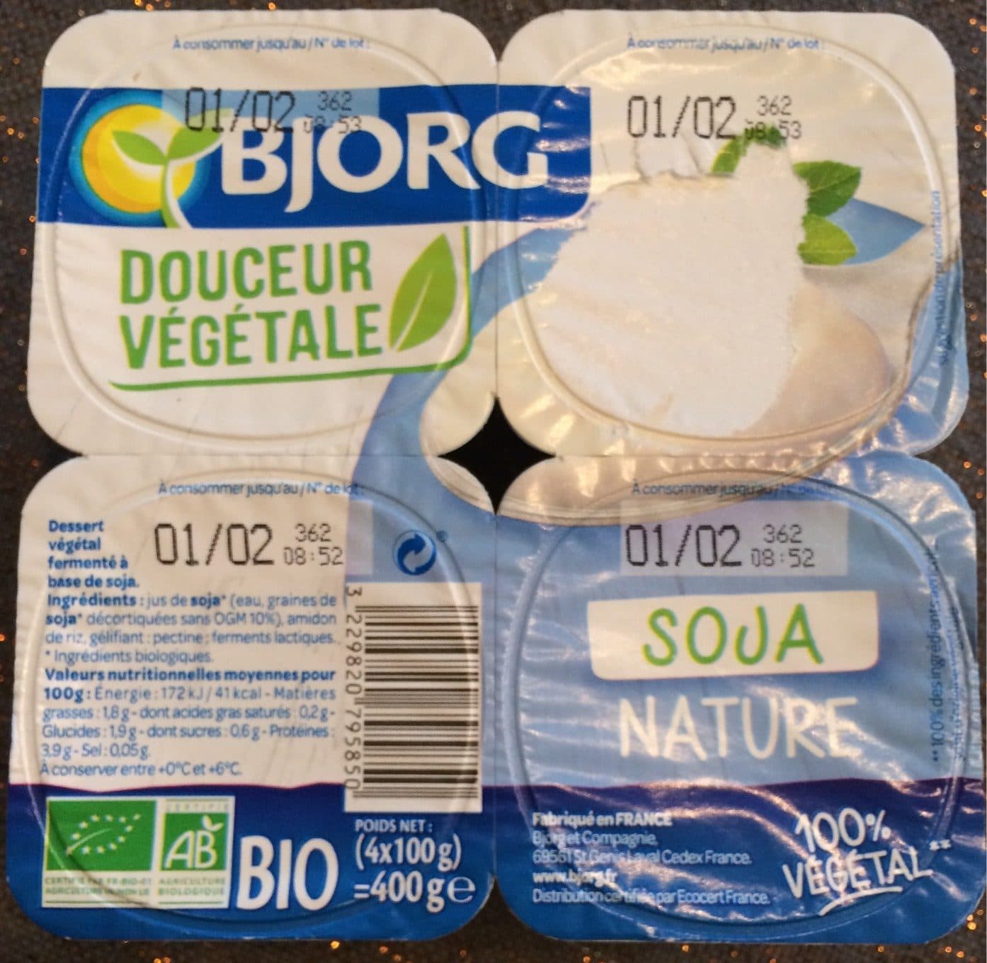 Bjorg Soja nature - douceur végétale packshot