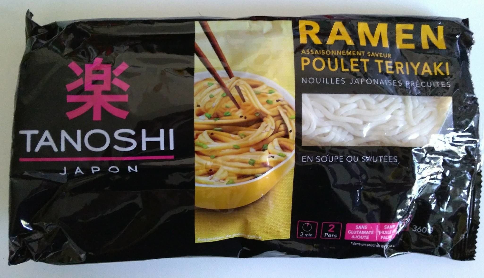 Tanoshi Ramen poulet teriyaki packshot