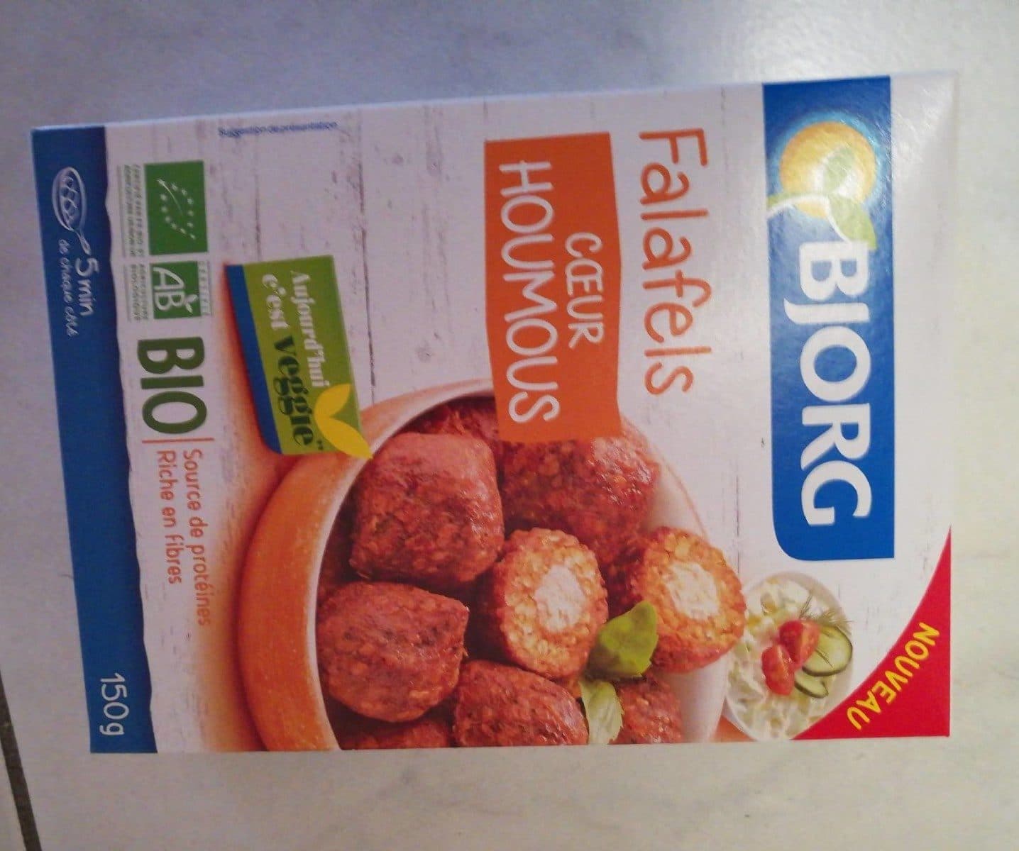 Bjorg Falafels cœur houmous packshot