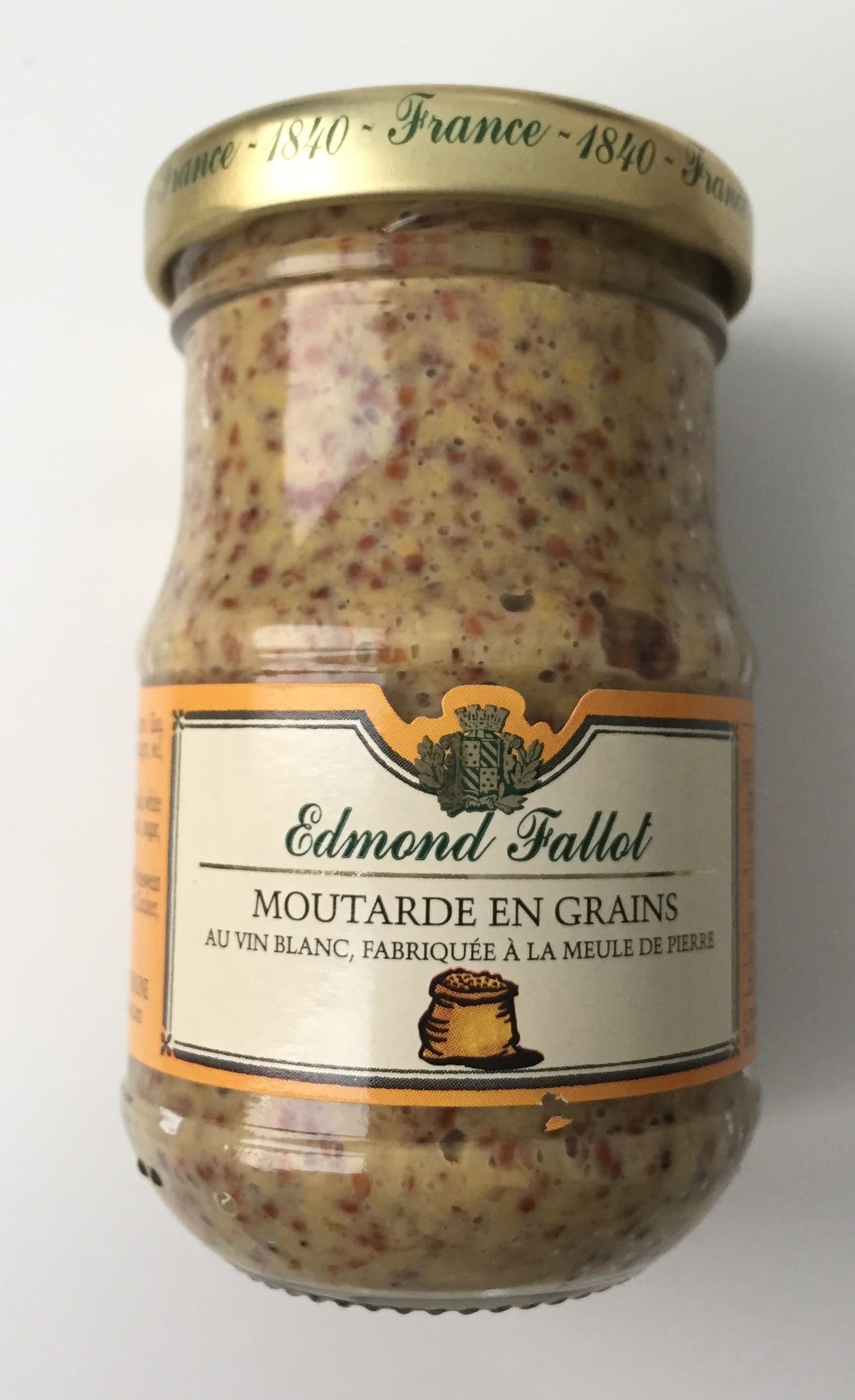 Edmond Fallot Moutarde en grains au vin blanc packshot