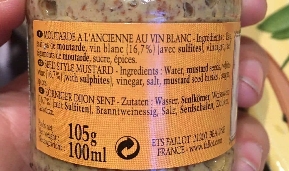 Edmond Fallot Moutarde en grains au vin blanc packshot