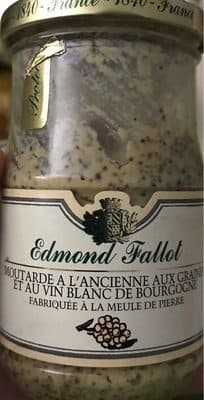 Edmond Fallot Moutarde à l'ancienne aux graines et au vin blanc de bourgogne packshot