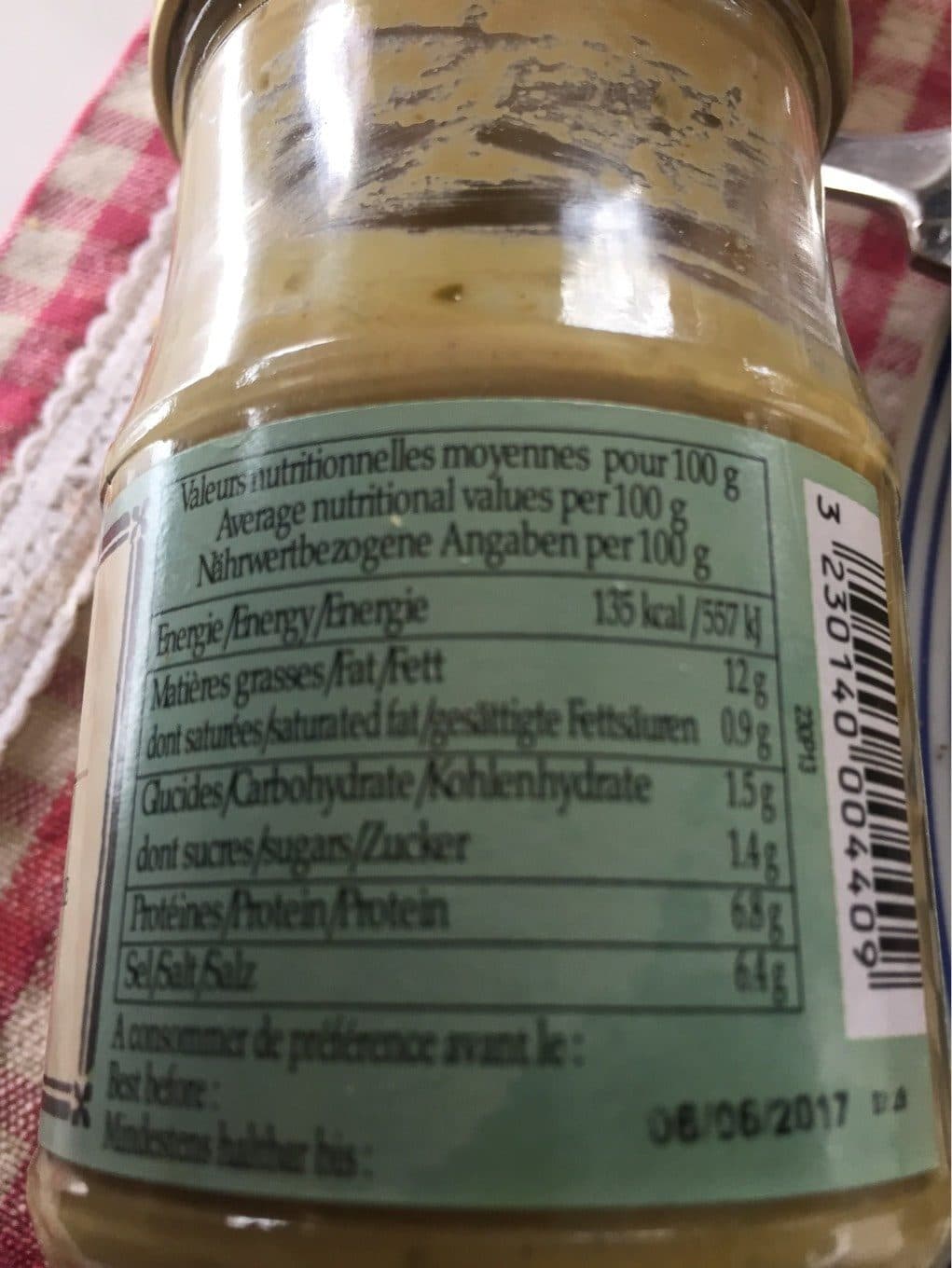 Edmond Fallot Moutarde Au Basilic packshot