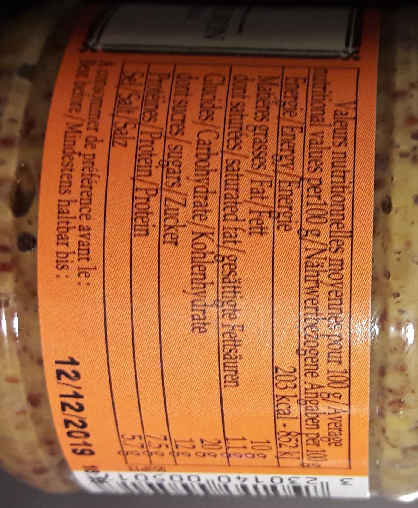 Edmond Fallot Moutarde au pain d‘épices packshot
