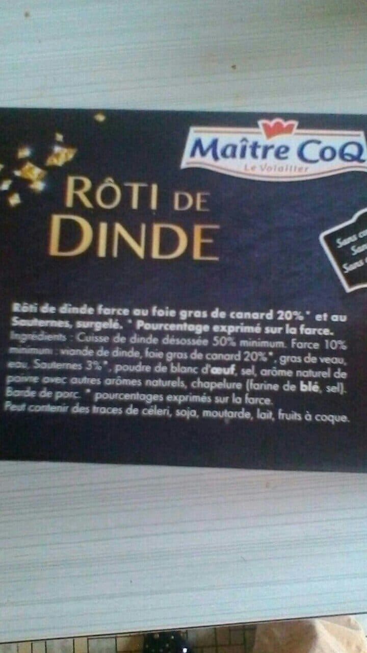 Maître CoQ Rôti de dinde packshot