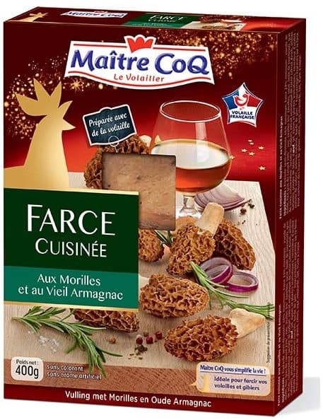 Maître CoQ Farce cuisinée aux morilles et au vieil armagnac packshot