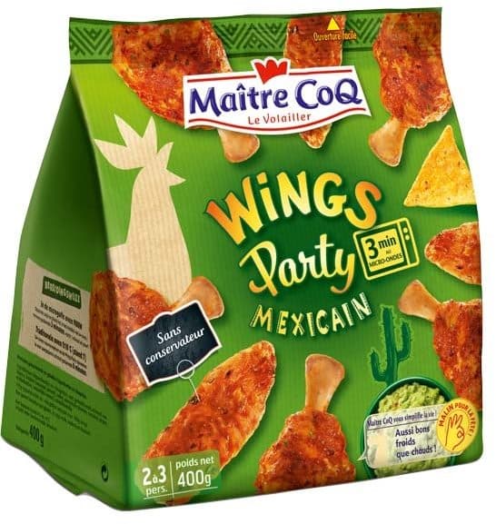 Maître CoQ Wings party mexicain packshot