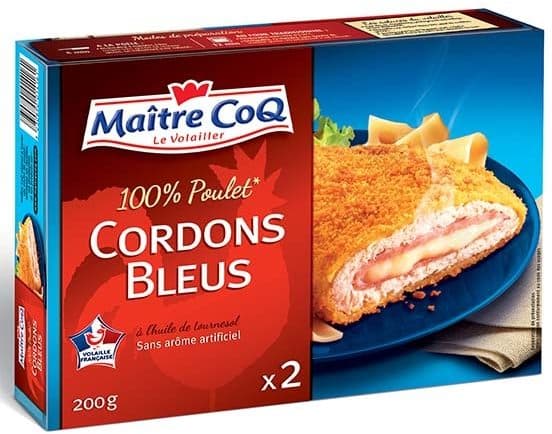 Maître CoQ Cordon bleu 100% poulet x2 packshot
