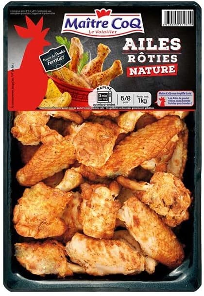 Maître CoQ Ailes rôties nature packshot