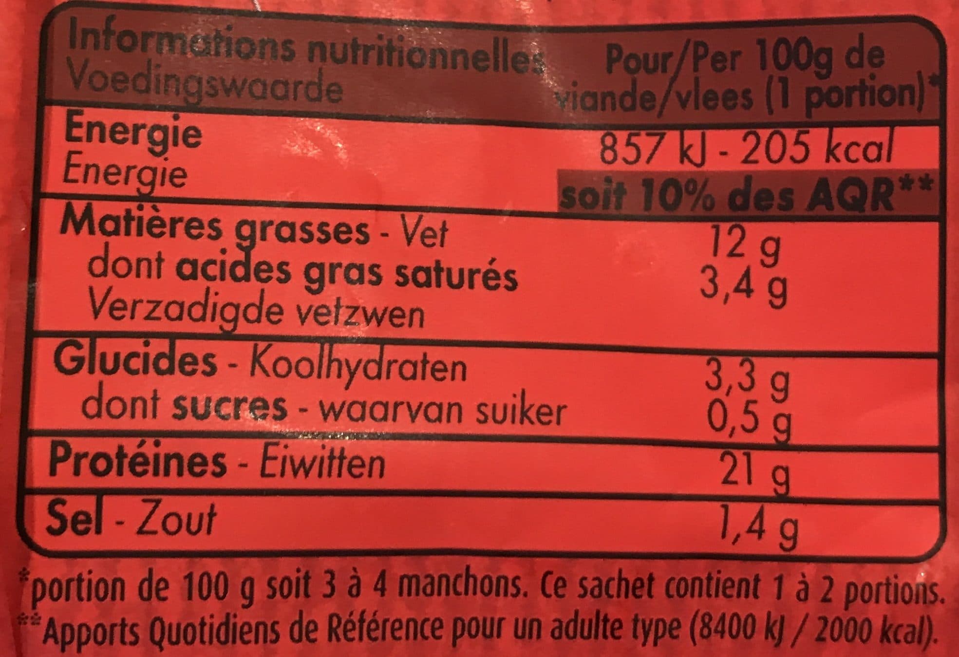 Maître CoQ COQ AILES NATURE SAC packshot