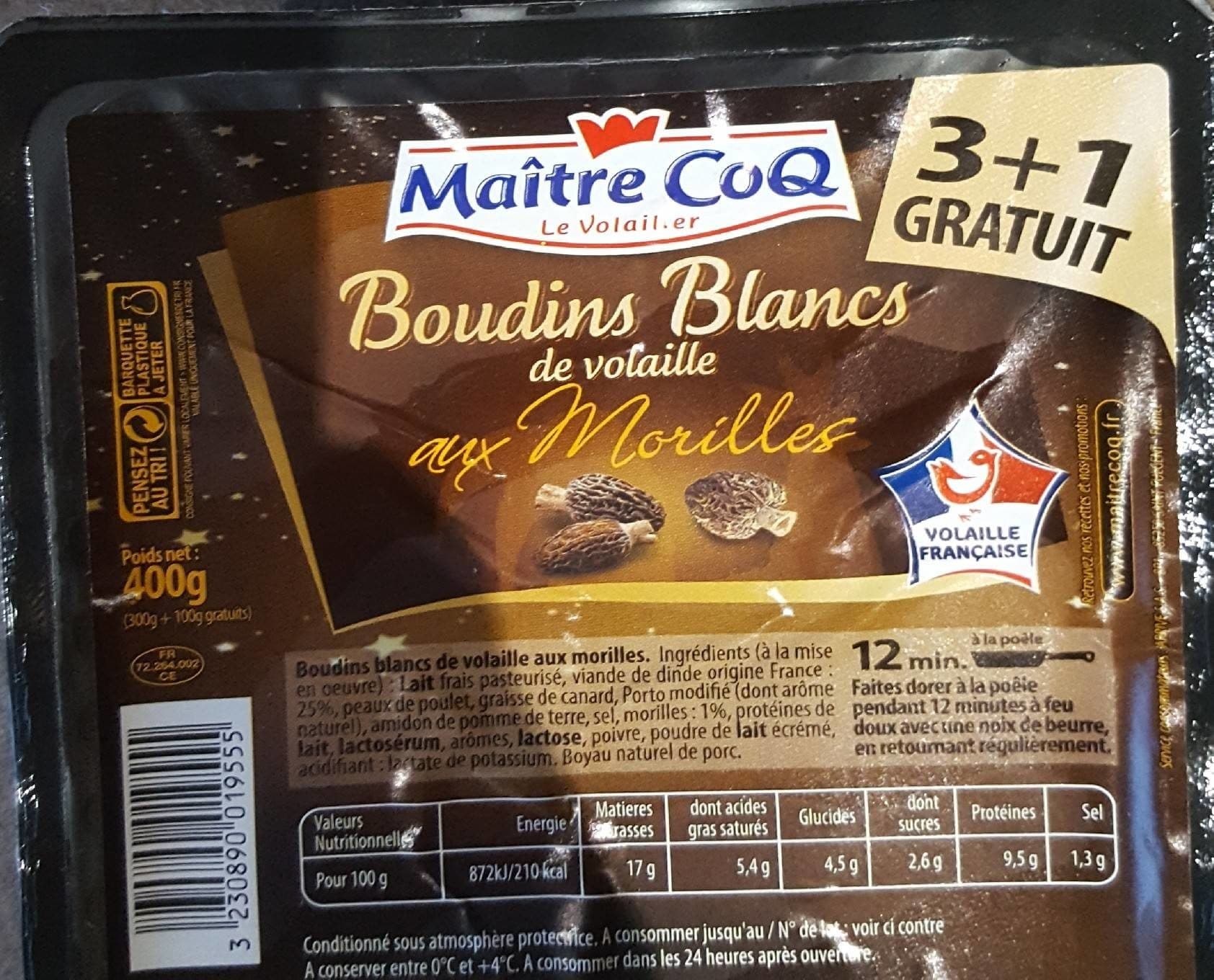 Maître CoQ 4 Boudins Blanc packshot