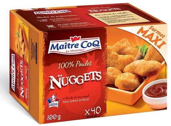 Maître CoQ Nuggets 100% Poulet 800g packshot