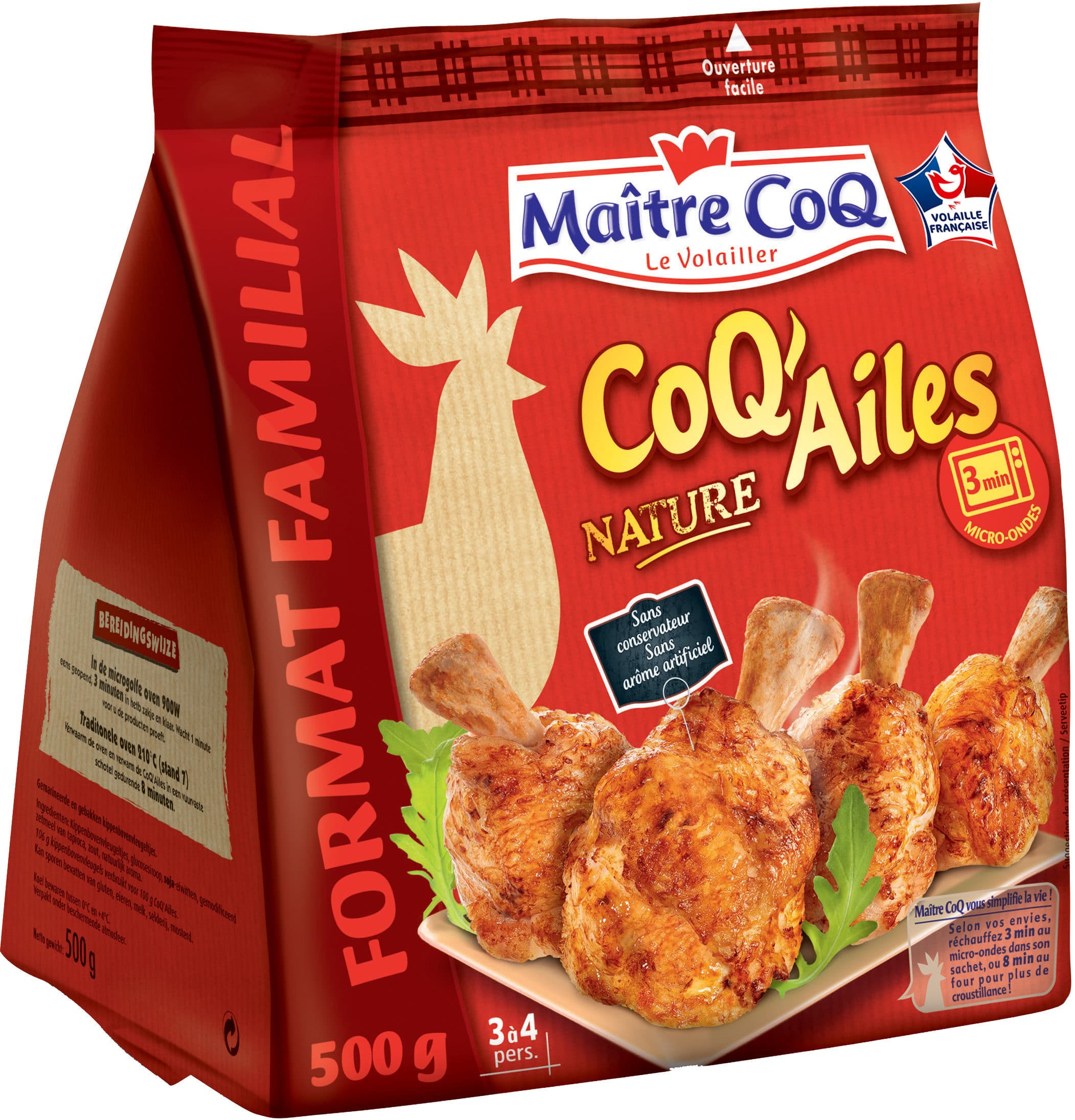 Maître CoQ Maxi Coq Ailes Nature packshot