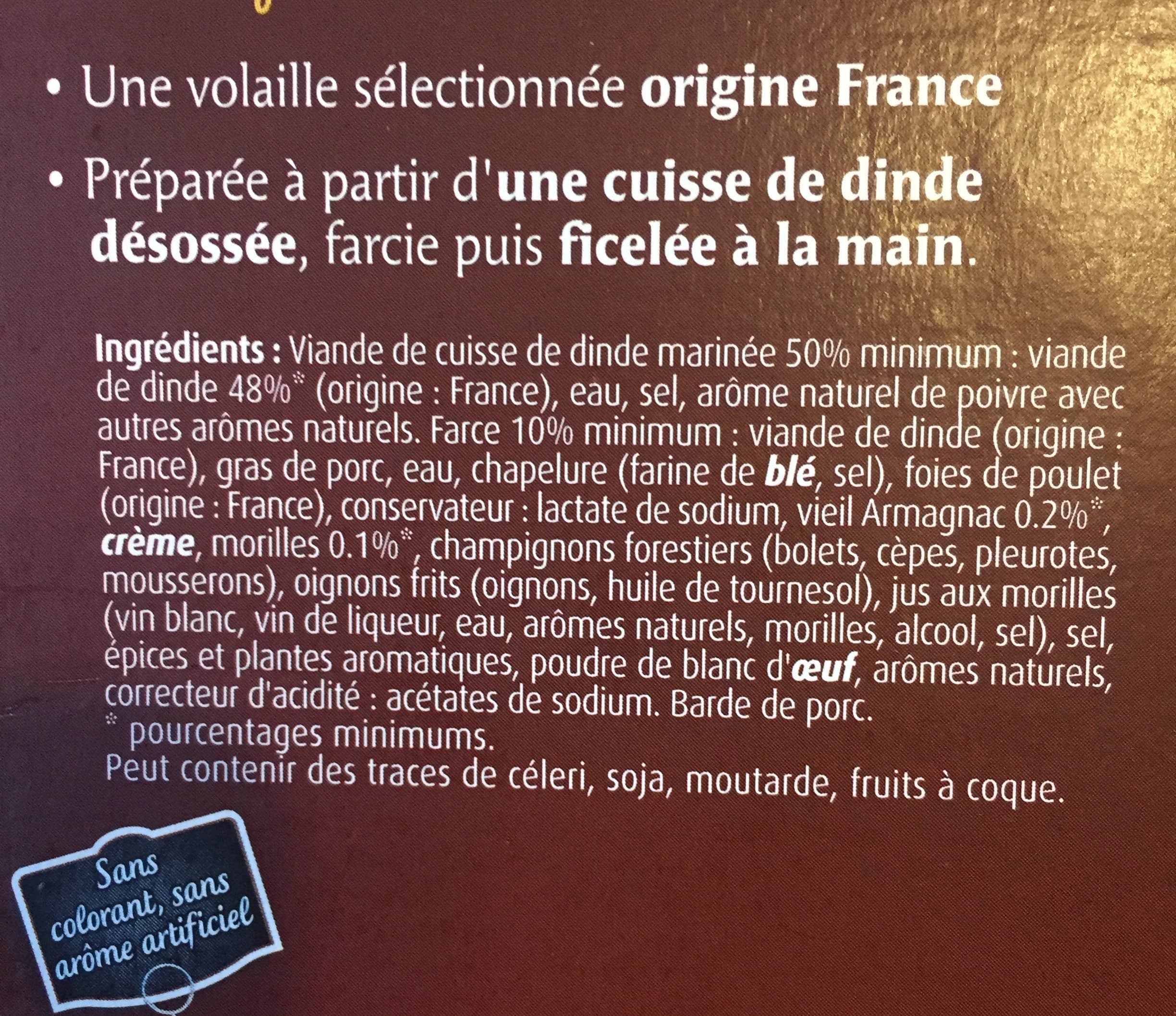 Maître CoQ Rôti de dinde farci morilles et vieil armagnac packshot