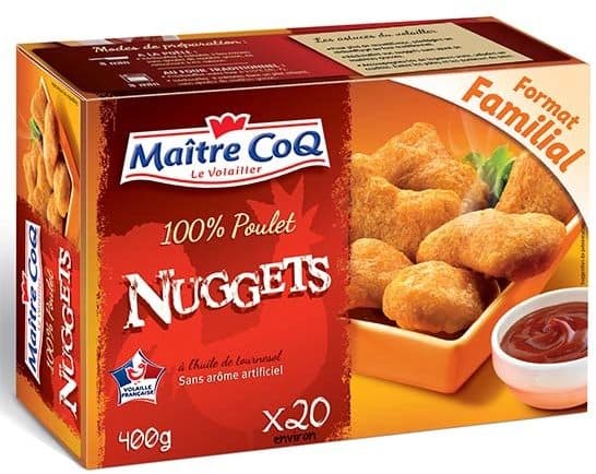 Maître CoQ Nuggets 100% Poulet 400g packshot