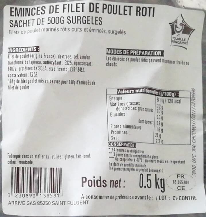 Maître CoQ Émincés de filet de poulet roti packshot