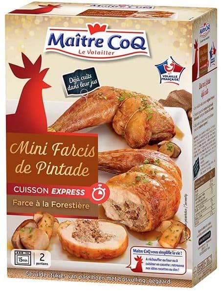 Maître CoQ Mini farcis de pintade - farce à la forestière packshot