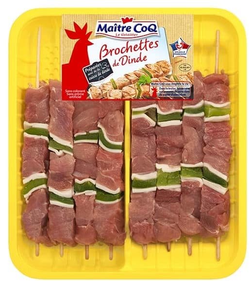 Maître CoQ Brochette de dinde x8 packshot