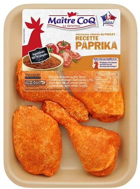 Maître CoQ cuisse et hauts de cuisse paprika packshot