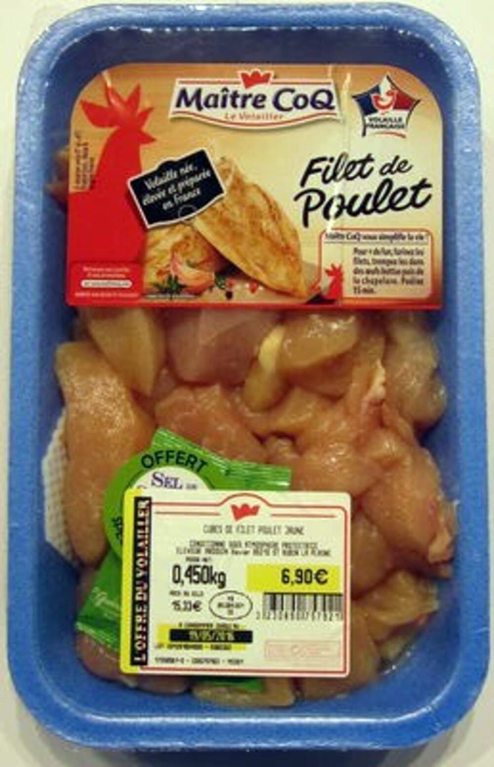 Maître CoQ Cubes de Filet de Poulet Jaune packshot