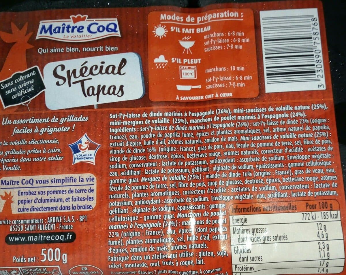 Maître CoQ Plateau Spécial Tapas packshot