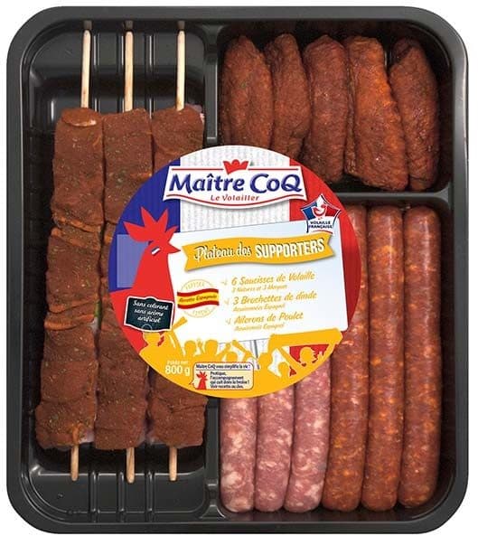 Maître CoQ Plateau des supporter Espagne packshot