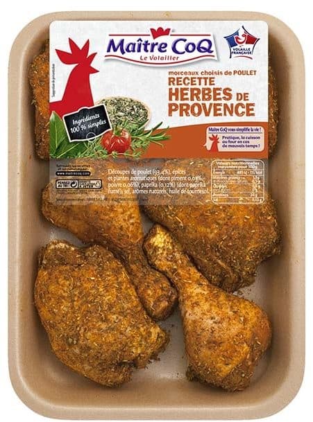 Maître CoQ Morceaux choisis de poulet recette herbes de provence packshot